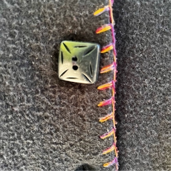 Christopher & Banks Women‎ Embroidered Sweater Shacket Multi Black Sz S/M - Picture 8 of 11